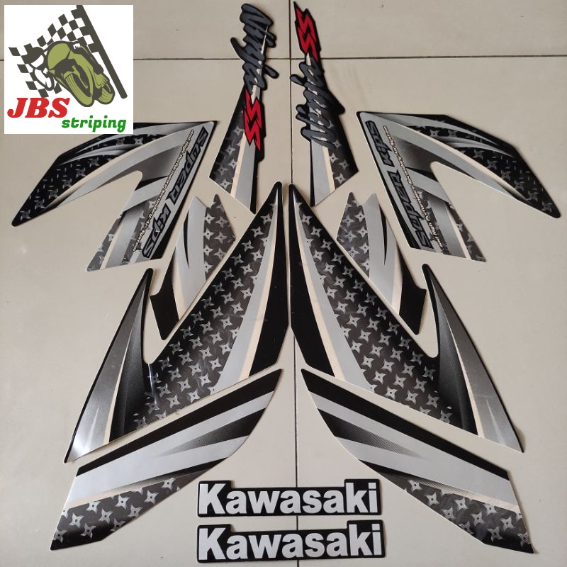 striping ninja ss stiker kawasaki ninja ss 150 2012 hitam