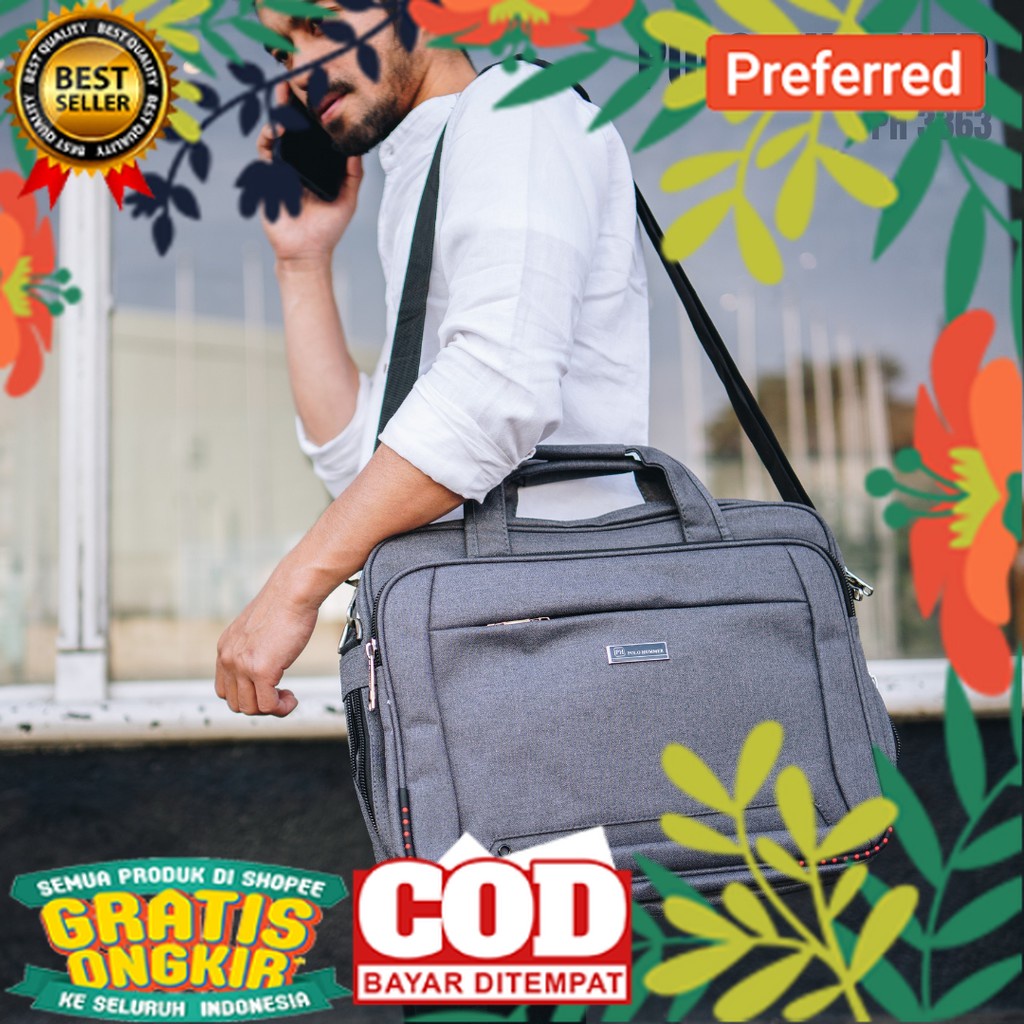 Tas Kantor Expanding - POLO HUMMER// TAS KEREN KEKINIAN TERMURAH/ TAS SLEMPANG PRIA WANITA / PROMO H
