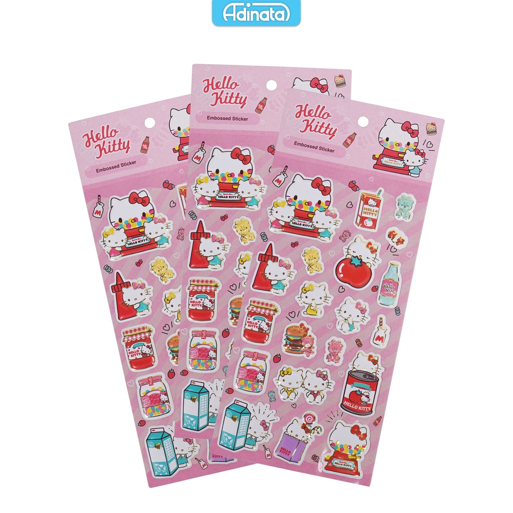 Hello Kitty Embossed Stickers 2305-6168 - Adinata / Sticker