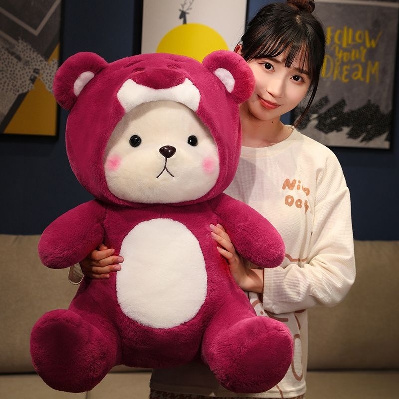 New.! Boneka Lotso Mainan Anak Lotso Hoodie plush Boneka Lotso hodie plush Toys