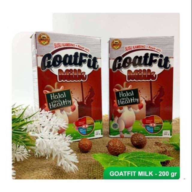 

Ready! COD GOATFIT MILK Susu Kambing Etawa Plus Madu Rasa Cokelat Isi 200gr plus royal jelly etawa susu bubuk