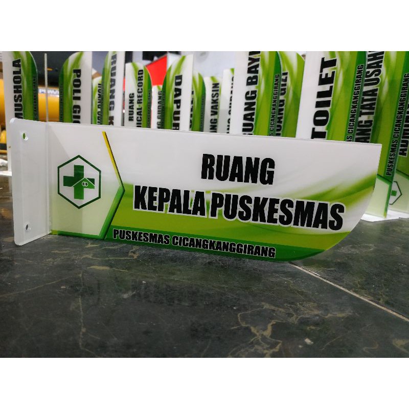 

PAPAN NAMA RUANGAN 2 SISI MODEL T AKRILIK / Free Desain Model Pedang / Papan Ruang 2 sisi Bolak Balik acrylic