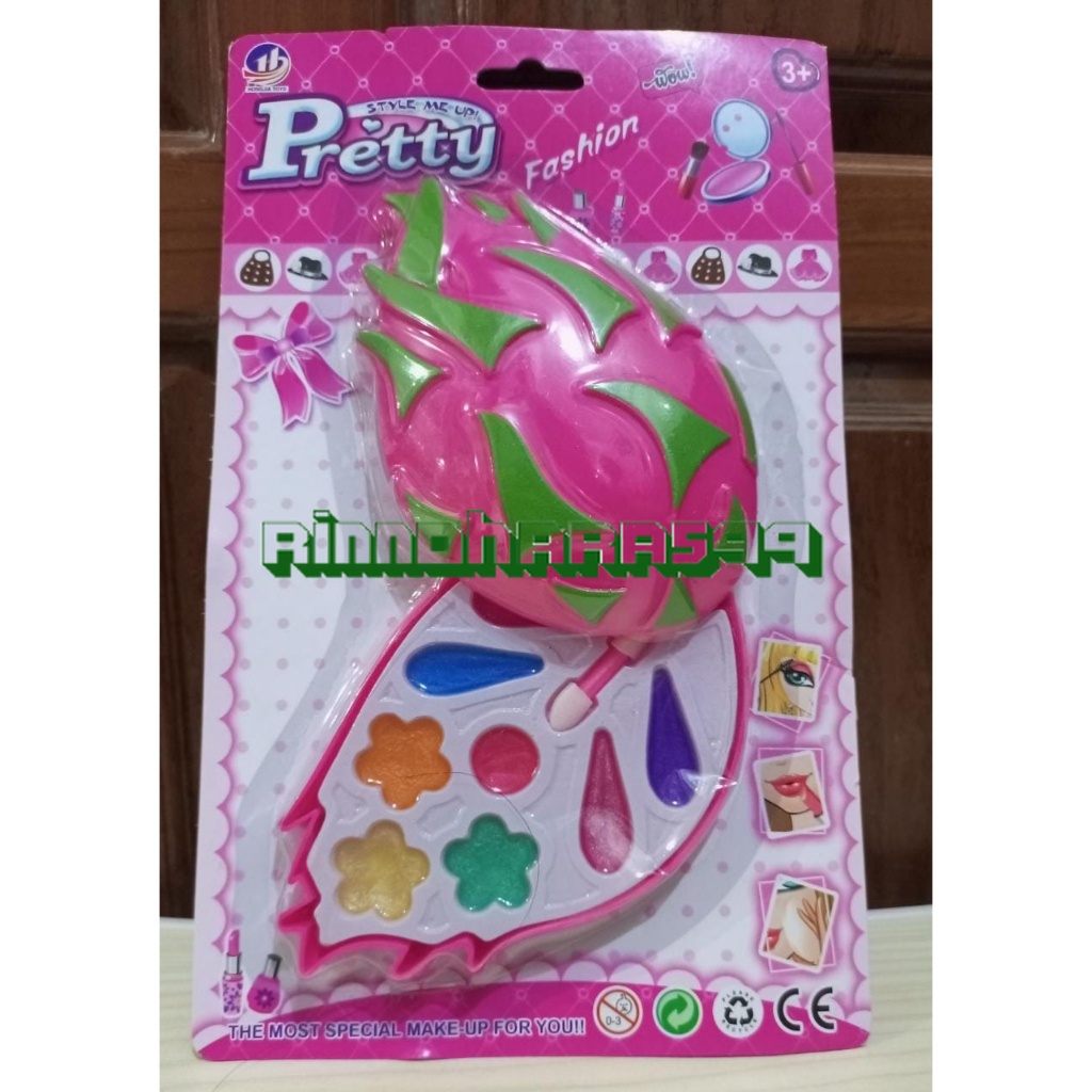 MAINAN COSMETIK ANAK, MAKE UP MAINAN ANAK TEMPAT BUAH NAGA WARNA - WARNI