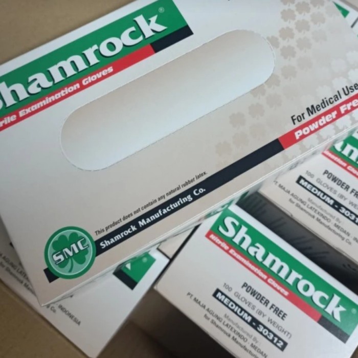 handscoon latex hitam shamrock sarung tangan latex glove hitam - S