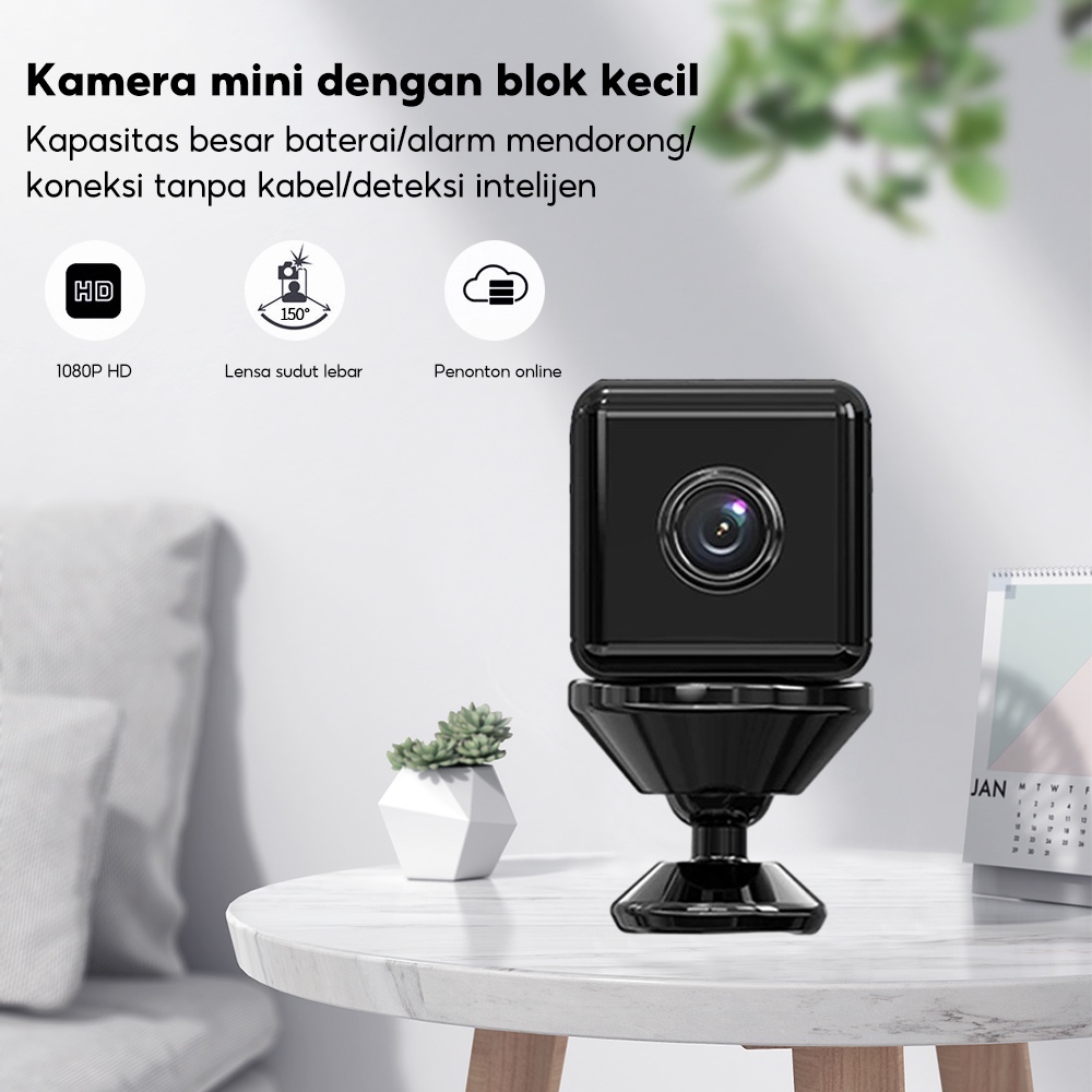 COD Kamera X6D tercctv teraduk cctv wifi jarak jauh lewat hp pintar Kamera HD ketika Mini Online Wif