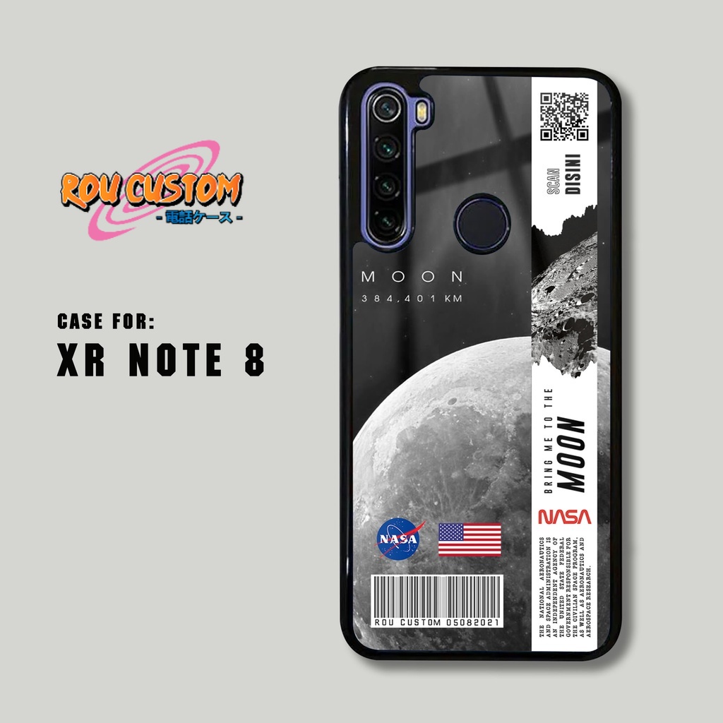 Case XIAOMI REDMI NOTE 8 - Casing REDMI NOTE 8 [ NASA MOON ] Silikon REDMI NOTE 8 - Case Hp - Case M