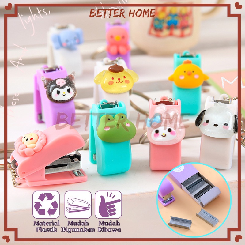 

Stapler Karakter Gantungan Kunci Mini Import/Stapler Anak/Gantungan Kunci Steples
