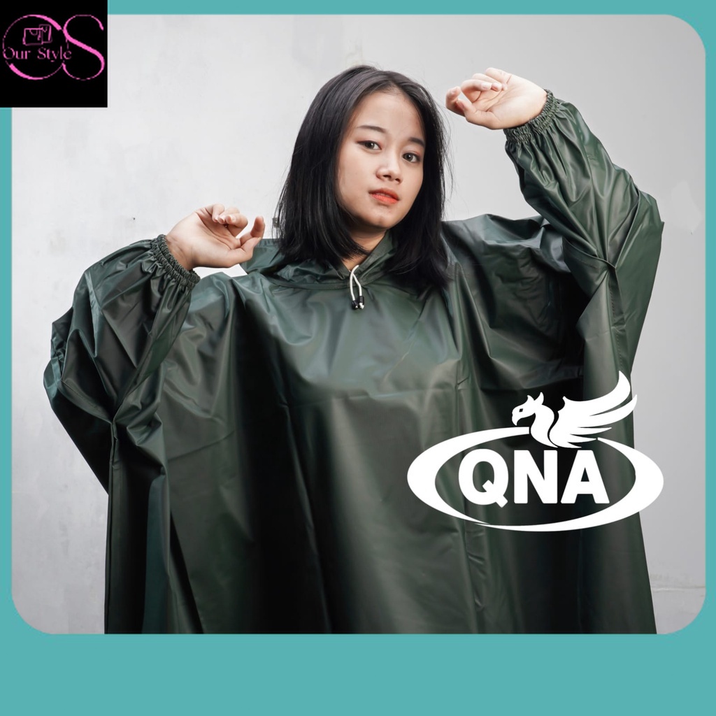 Anti Hujan / JAS HUJAN PONCO LENGAN KELELAWAR Dewasa Terbaik Pria Wanita By QNA Mantel Kelelawar