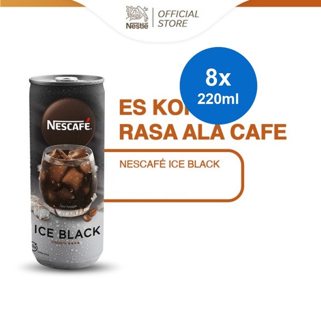 

NESCAFE Kopi Minuman Kaleng Rasa Ice Black 220ml x 8