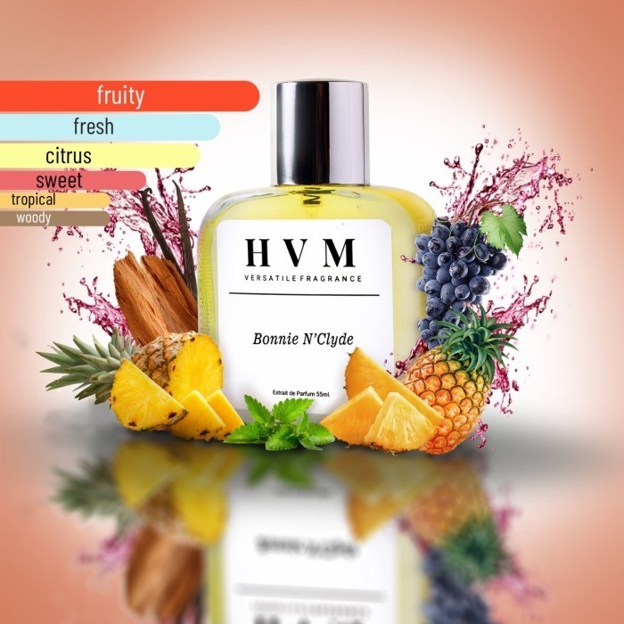 Parfum Unisex (NEW) HVM Bonnie N'Cylde 55ML Extrait de Parfum -35ML. - BN'CLYDE 35ML.