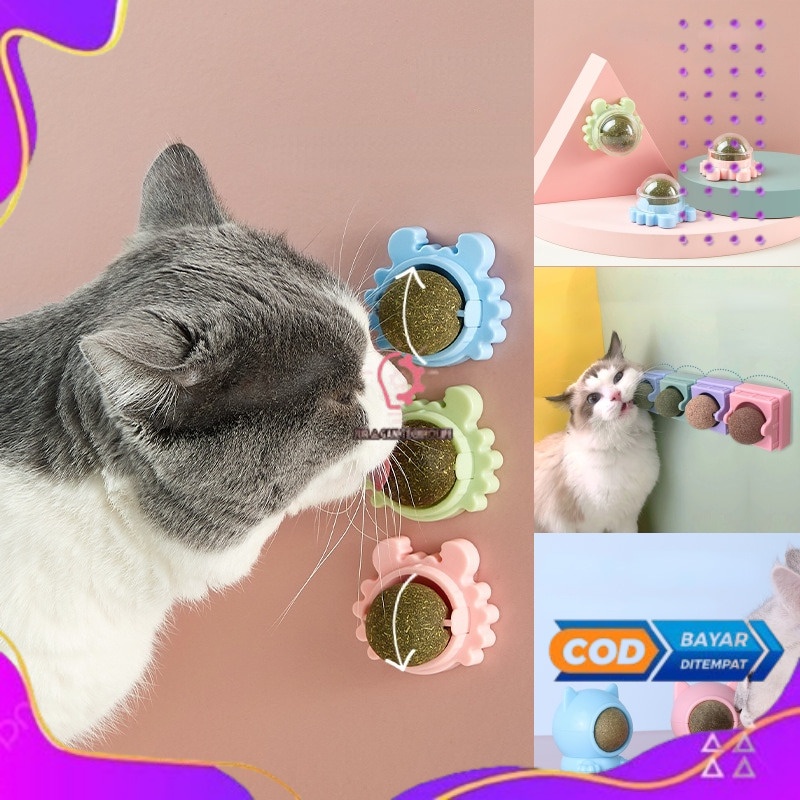 

Contail Mainan Cakaran Kucing Bola Aroma Catnip Scratcher Ball - LV-95 - Blue - Termurah