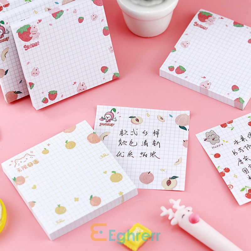 

✨EG-Kreatif Sticky Notes Memo Buah Lucu Catatan Tempel Kartun Memo Siswa-Eghrerr