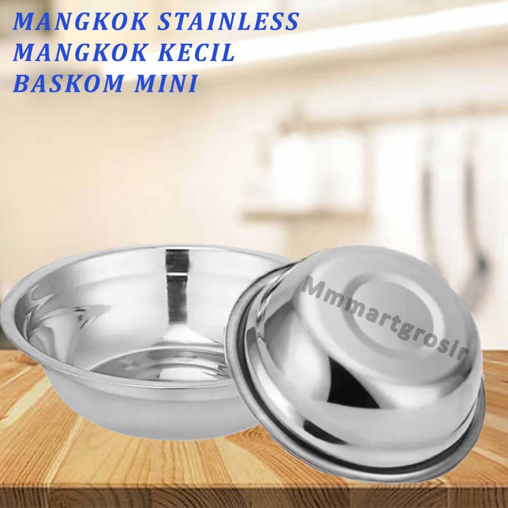 Mangkok Stainless / Mangkok Kecil / Baskom Mini / Serbaguna
