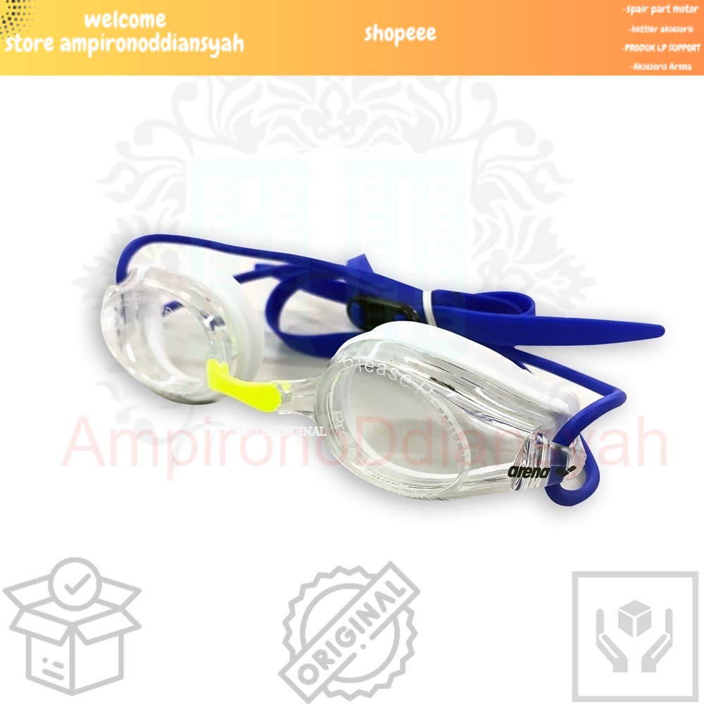 kacamata renang Arena Kacamata Renang AGG-270 WHT untuk Dewasa Ori 100% arena kacamata renang arena 