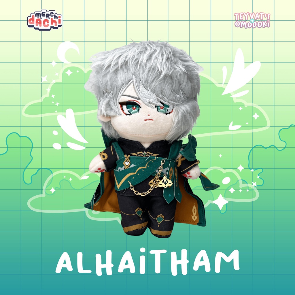 Boneka Omodoki Alhaitham baju genshin Impact Alhaitam & Venti Dolls