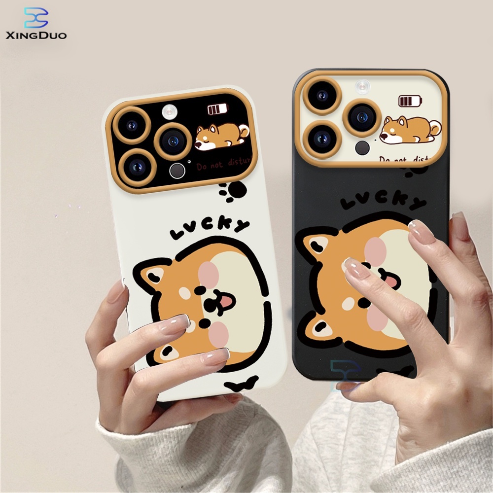 Cute Corgi Casing Oppo A18 A38 A58 A78 Reno 8T A57 2022 A15 A16 A16K A16E A17 A54 A53 A12 A5S A7 A3S
