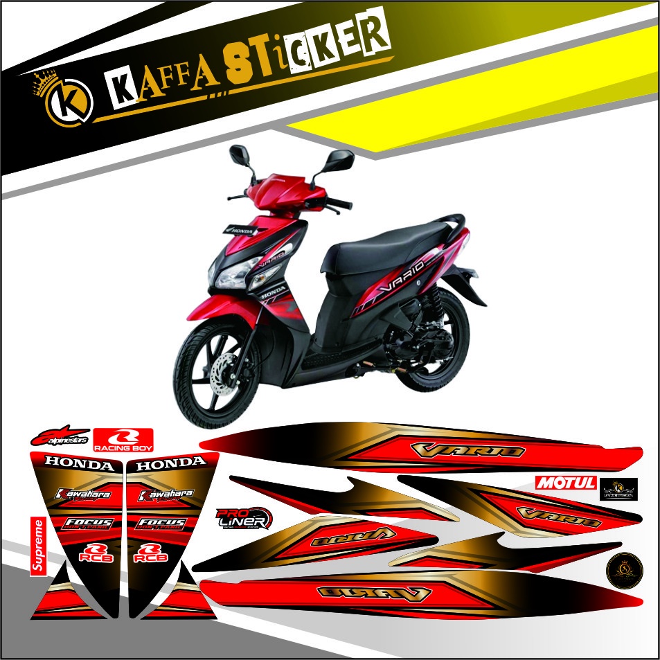 COD VARIASI LIS MOTOR Sticker Striping Vario 110 Cw Karbu Sticker Skotlet Vario 110 Karbu Cw Racing 