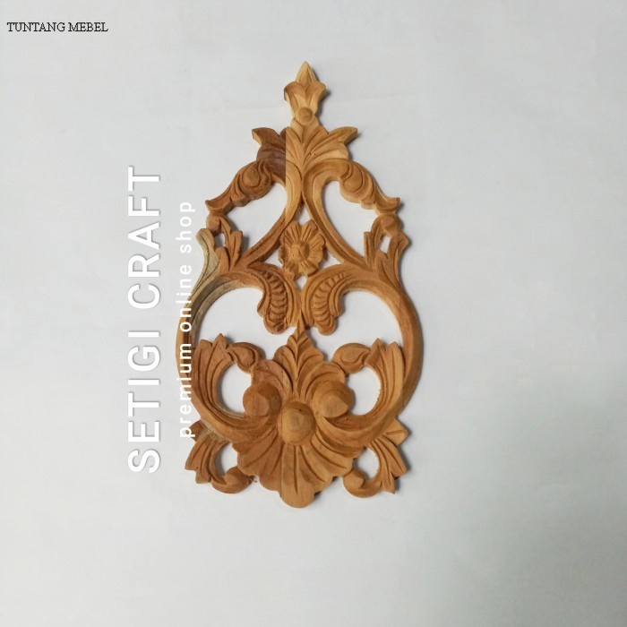 BISa cod tempel ukir ornamen size kecil tempel kayu keras PP TM