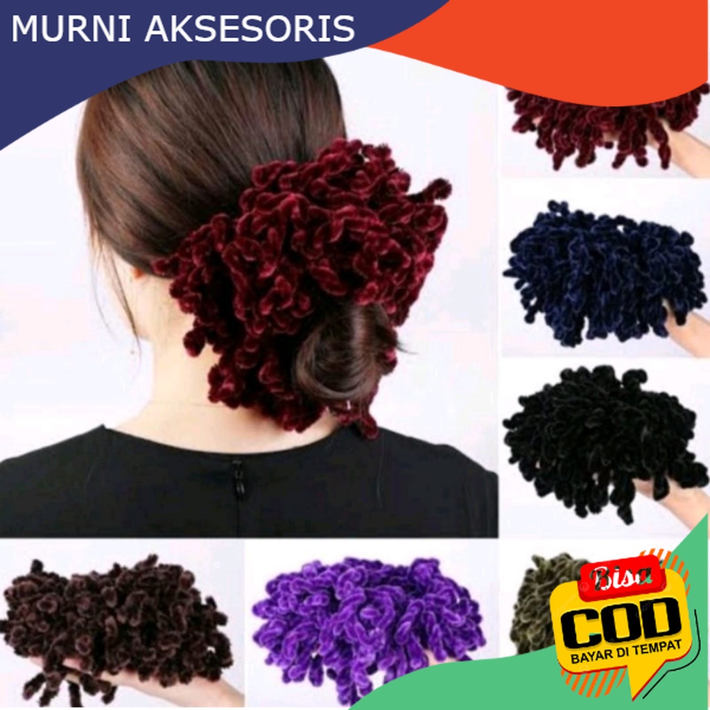 Murni Aksesoris. KUNCIR RAMBUT UBUR UBUR SIZE LARGE / KUNCIR RAMBUT GURITA / IKAT RAMBUT CEPOL.