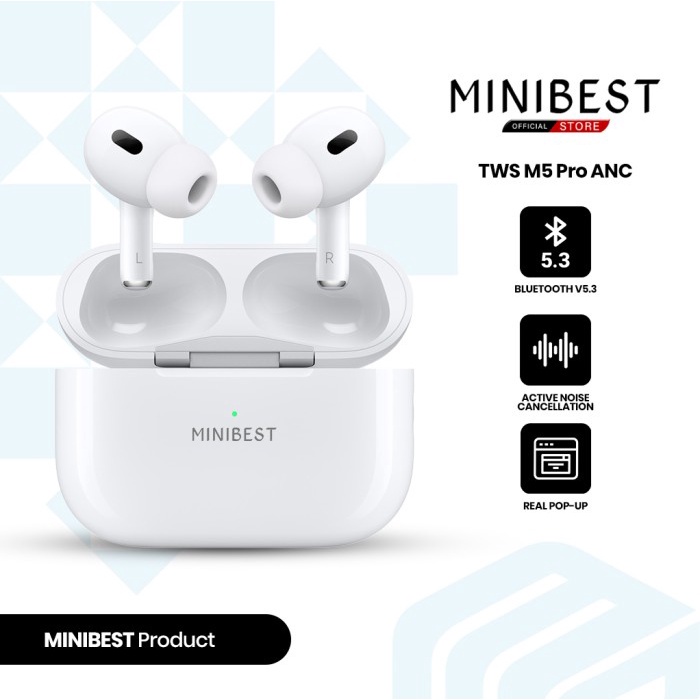 MINIBEST M5 Pro ANC TWS Earphone Headset Bluetooth V5.3