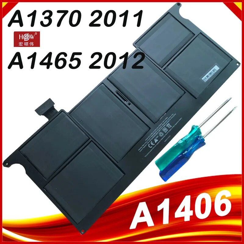 Baterai MacBook Air 11" inch A1370 A1406 A1495 A1465 Mid 2011-2015