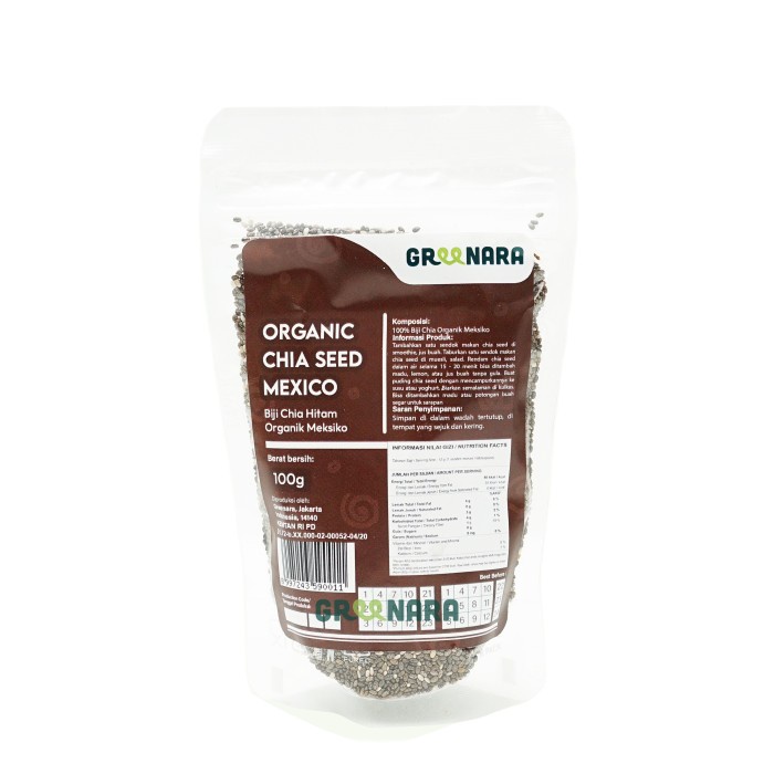 

[KUALITAS TERBAIK] Biji Chia Organik Mexico 100gr (Sachet) / Organic Chia Seed Mexico Premium