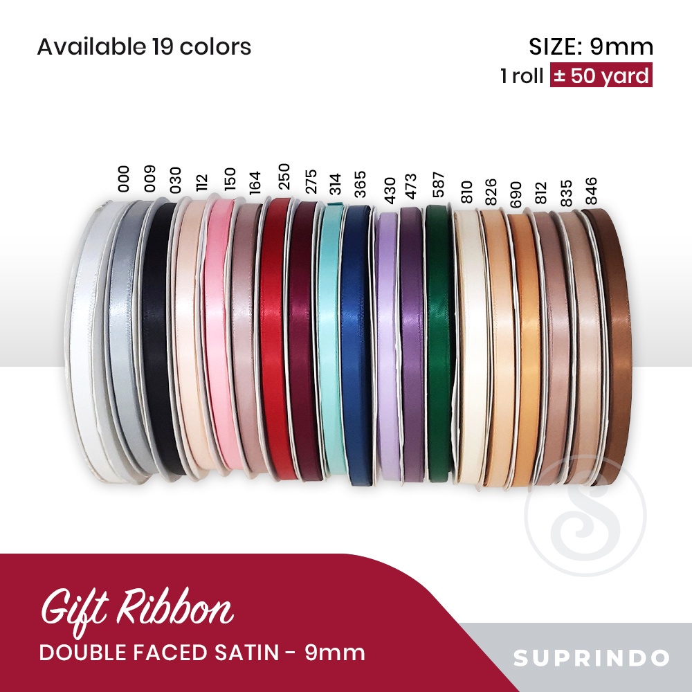 

50 YARD/ Pita Satin Import/ Double Faced Satin 9mm