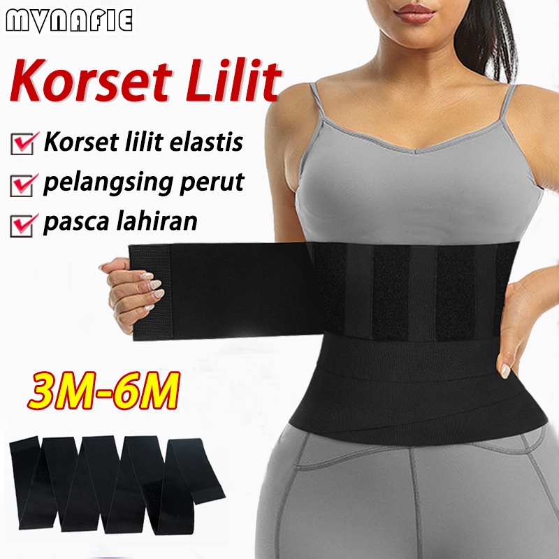 Nenda_sers - Korset Lilit Panjang 6 Meter Elastic Band Gurita Stagen Pasca Melahirkan