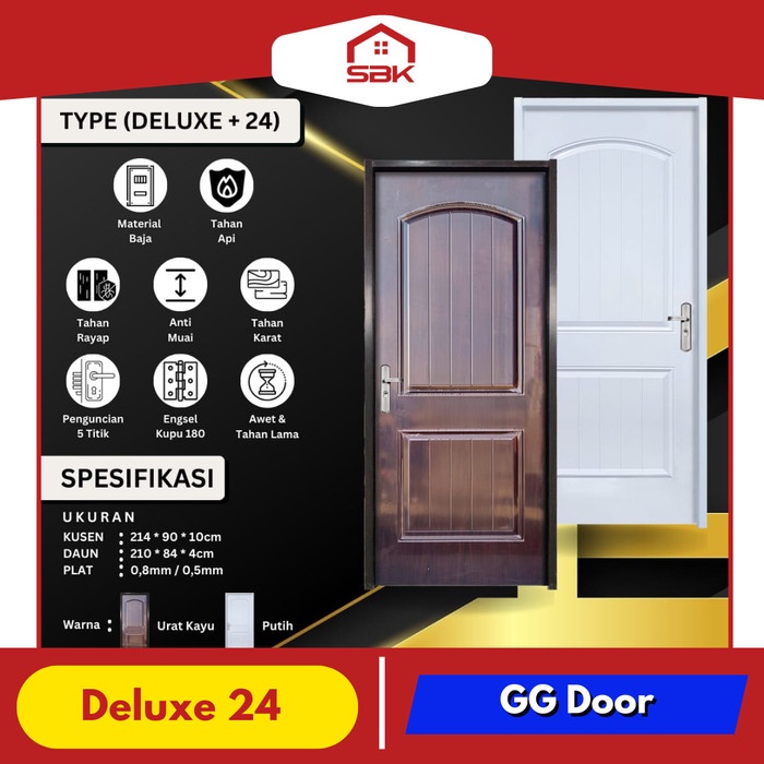 Pintu Baja GG | Pintu Kamar 90x214 Deluxe 24 | GG Door