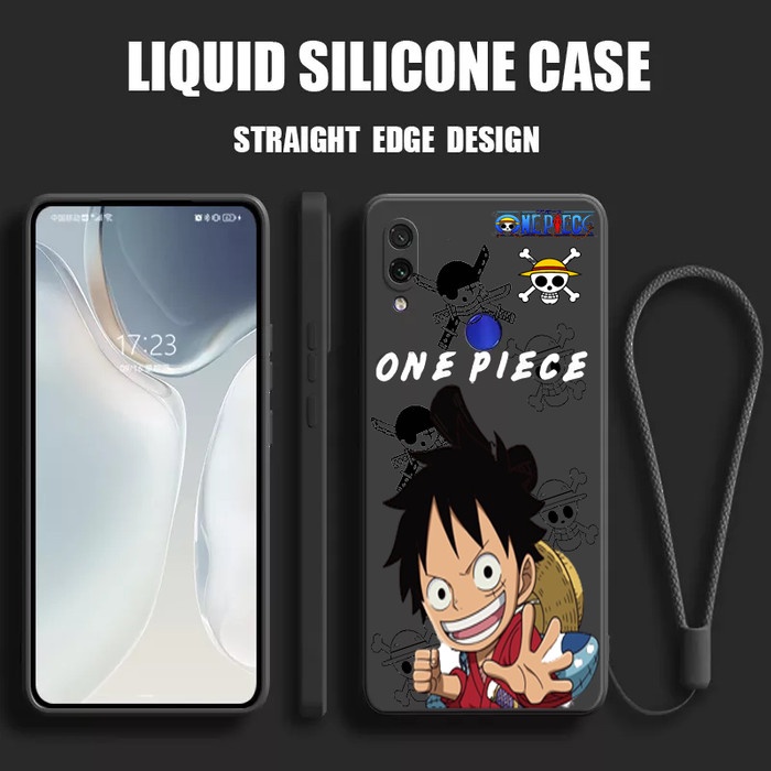 Soft Case Redmi Note 7 LUFFY One Cover Silicone Matte Premium Free Tali