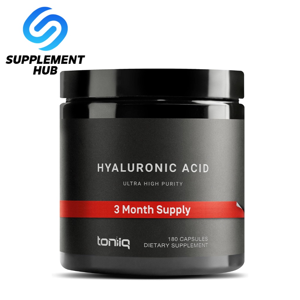 Toniiq Hyaluronic Acid Ultra High Purity with Vitamin C 180 Veggie Cap
