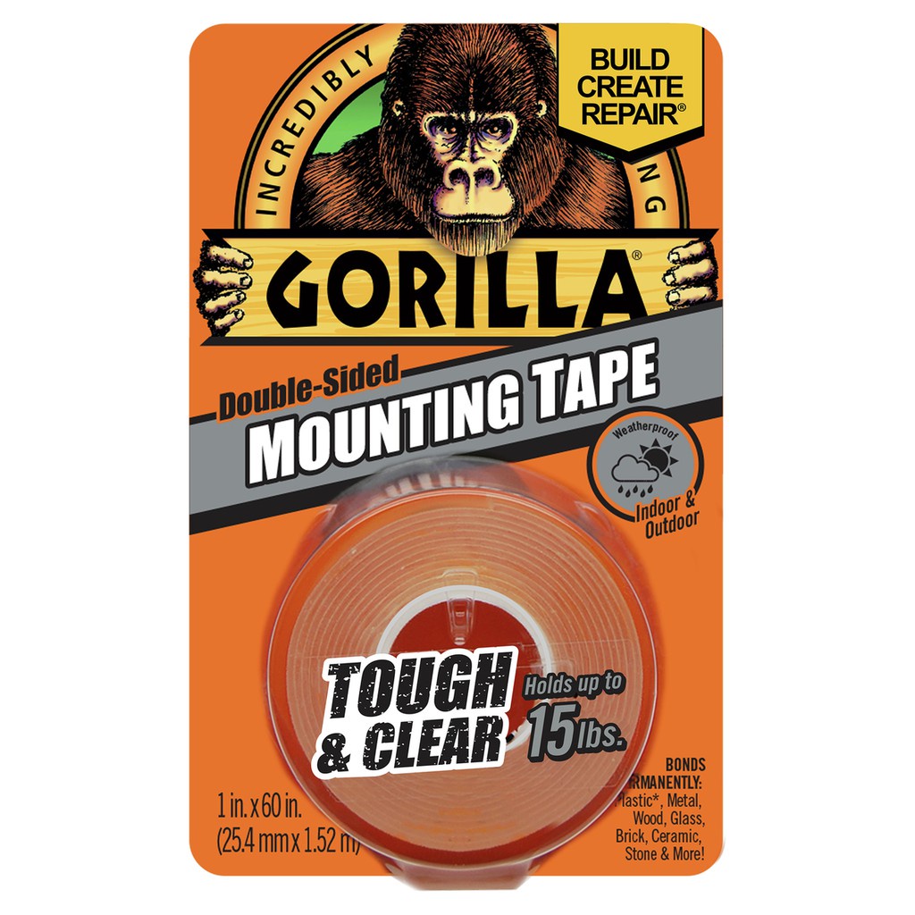 

Gorilla Double Tape Tough & Clear 2.5 Cm/Double Tape/Perekat