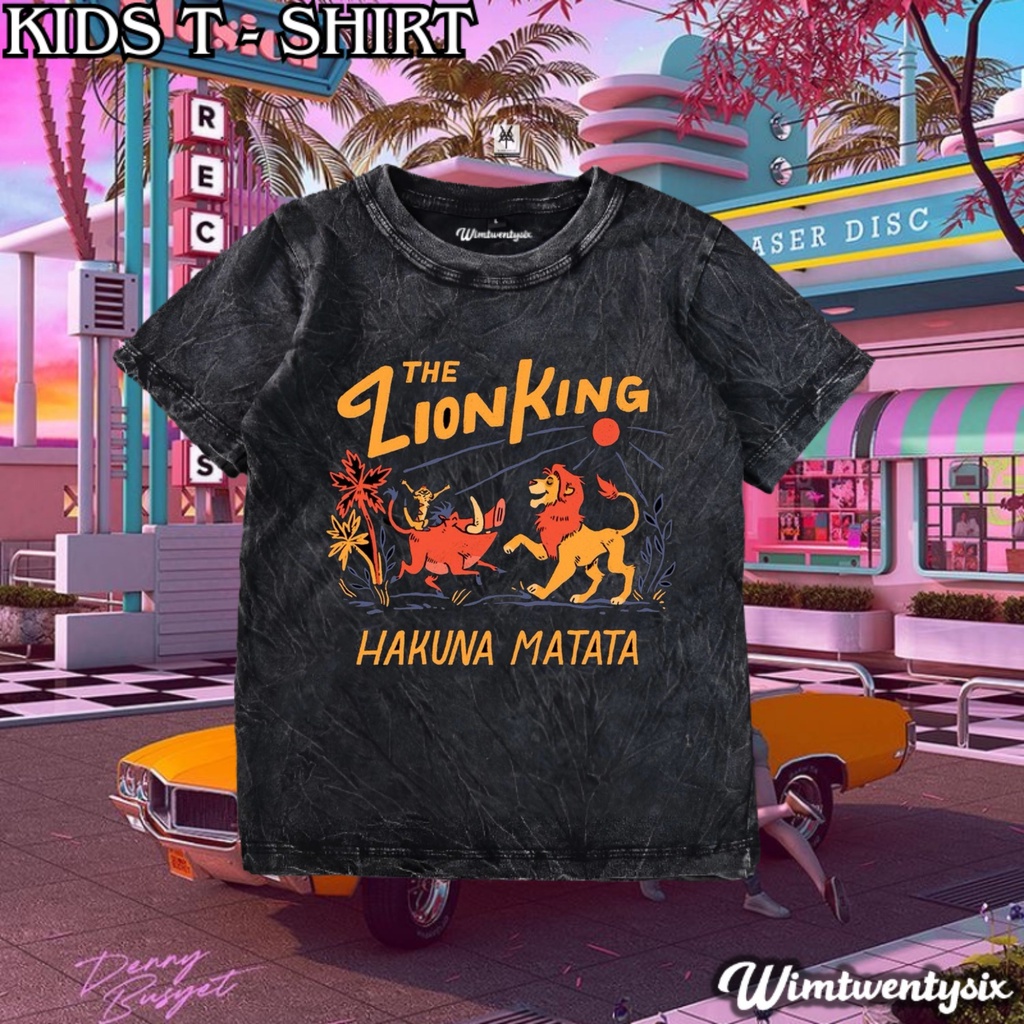 kaos the lion king hakuna matata washing vintage tee | kaos anak | baju anak