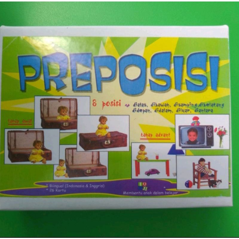 [BLUETOYS] PREPOSISI KARTU TERAPI WICARA/FLASH CARDS/IQ DEVELOPMENT