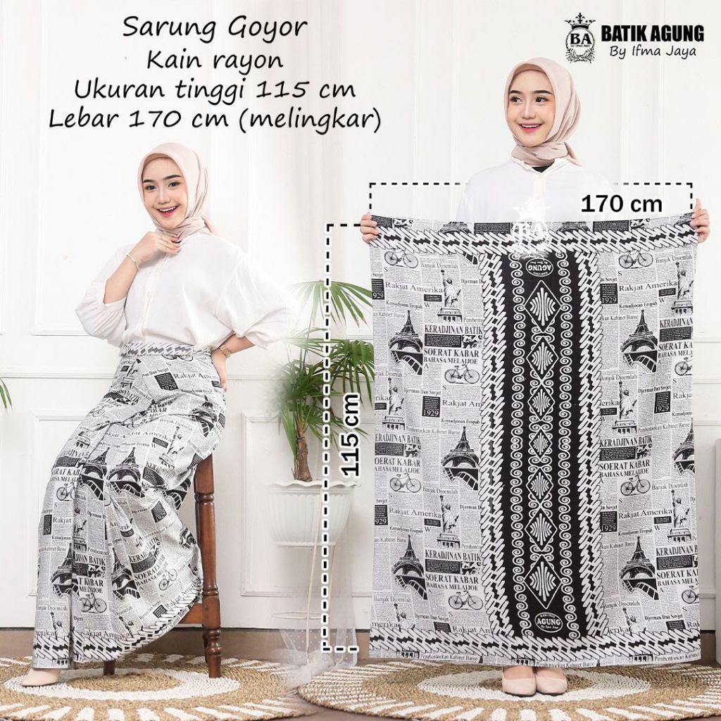 SARUNG WANITA | SARUNG AGUNG |  ADA 30+ MOTIF | SARUNG BATIK GLOYOR GOYOR | SARUNG TUBANAN | SARUNG 