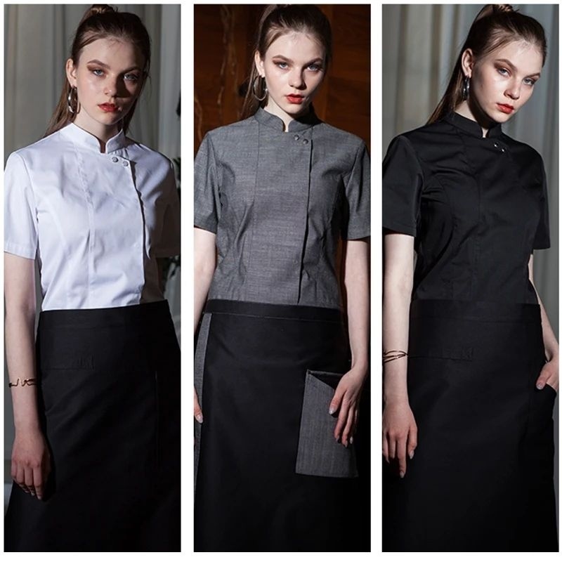 MUNCHEF BAJU SERAGAM RESTORAN HOTEL WANITA MUNCHEF BAJU SERAGAM CHEF KOKI WANITA MODERN