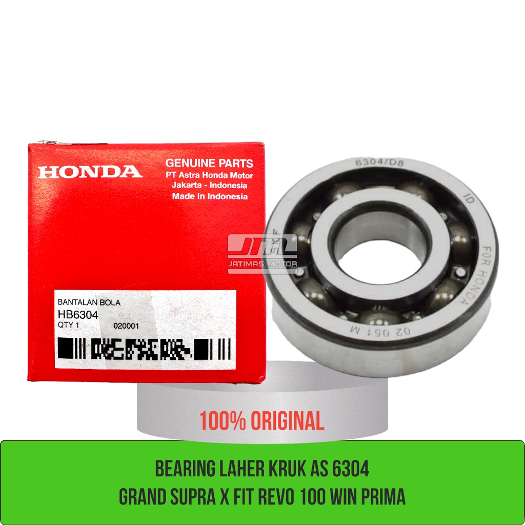 Bearing laher kruk as 6304 grand supra x supra fit revo 100 win prima HB6304