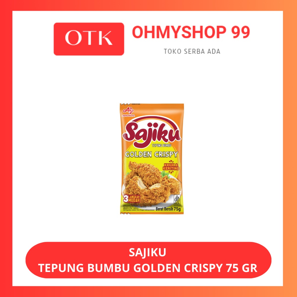 

Sajiku Tepung Bumbu Golden Cripsy 75gr