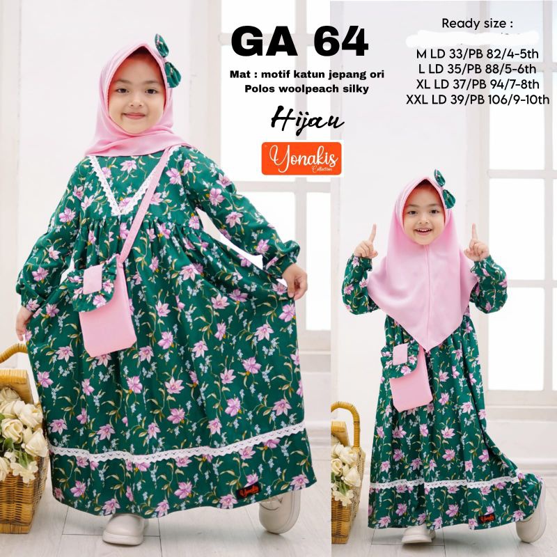UMAYA - GAMIS ANAK BY YONAKIS ORIGINAL / set gamis anak /gamis yonakis