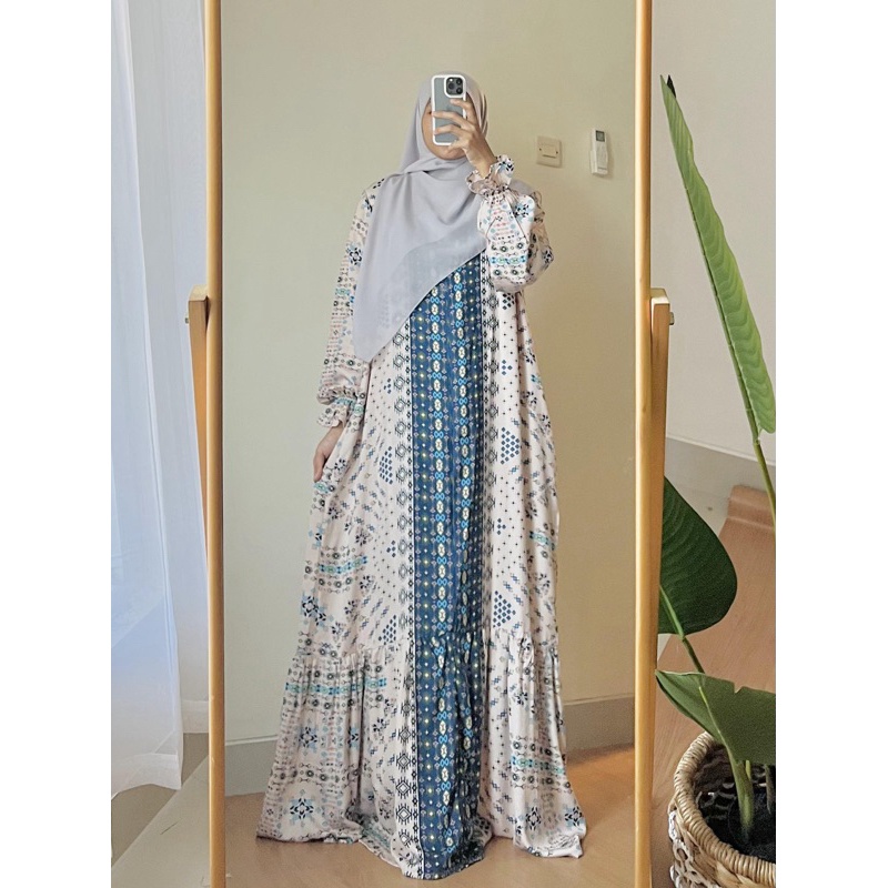 Zayyin Collection . Shakila Dress . Gamis Rayon Homedress dress muslimah gamis syari nyaman adem