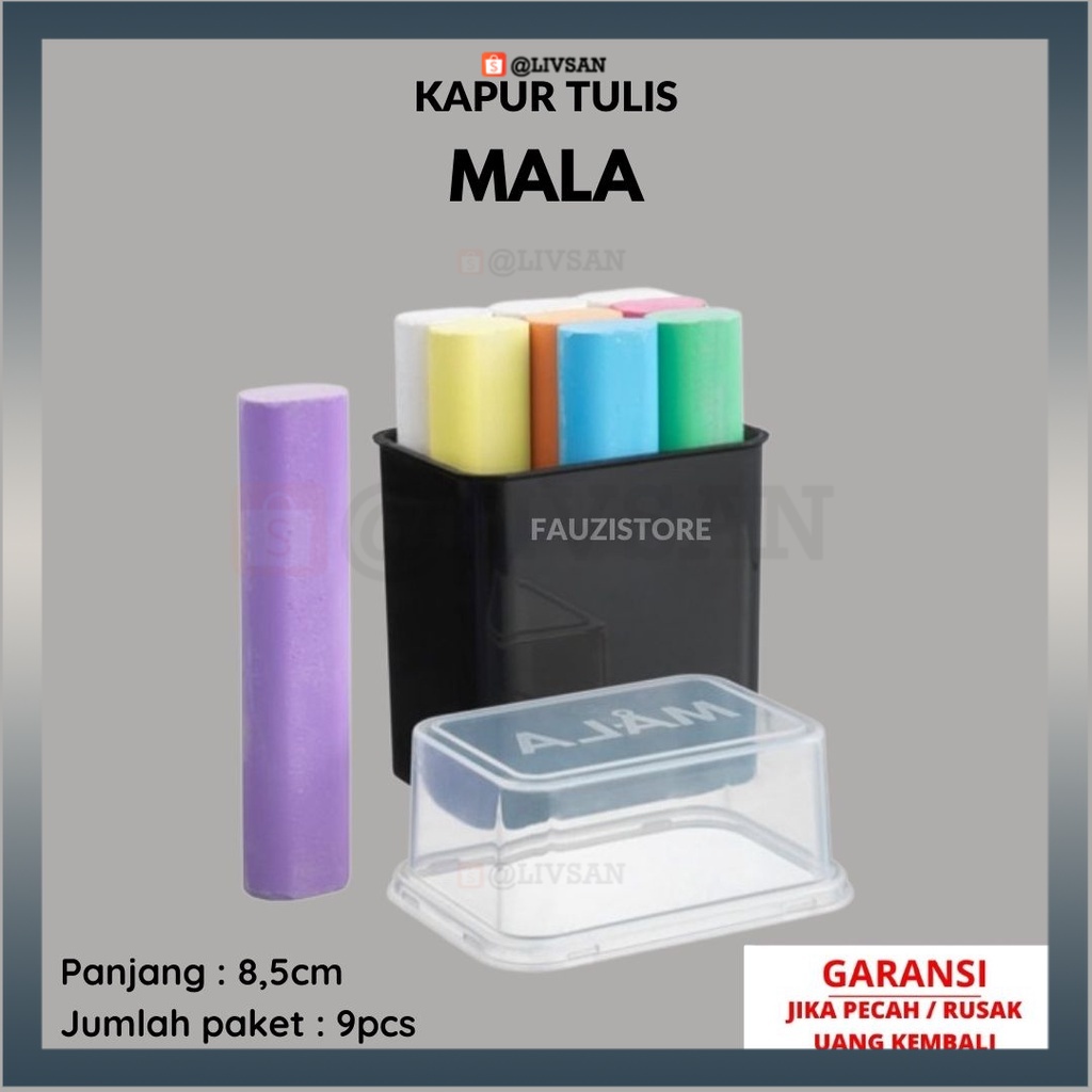 

MALA Kapur tulis warna campuran kapur papan tulis aneka warna MEWAH ELEGANT ELEGAN ALAT WADAH LIVSAN MINIMALIS