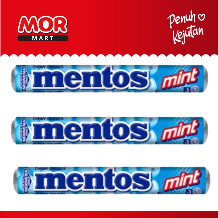 

Buy 2 Get 3 - MENTOS Chewy Roll Mint 37g