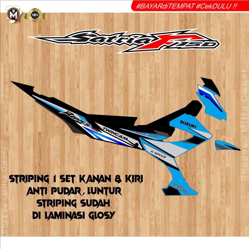 STRIPING VARIASI SUZUKI SATRIA FU FACELIFT RAIDER