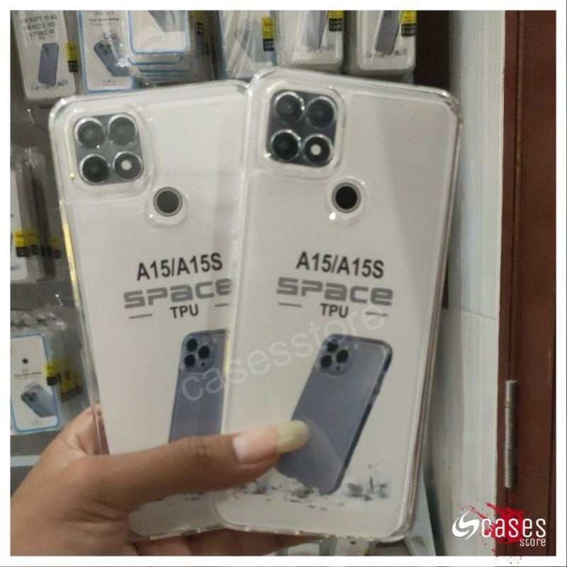 Case Clear Airbag OPPO A15 / OPPO A15S Silikon Bening Transparan