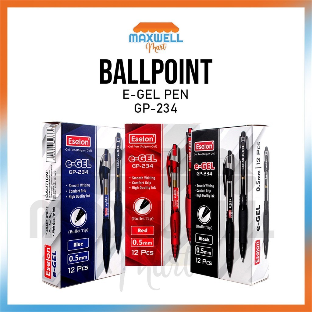 

[MaxMart]1buah Pulpen Cetek e-Gel Eselon GP234 / Pulpen Gel Cetek Eselon