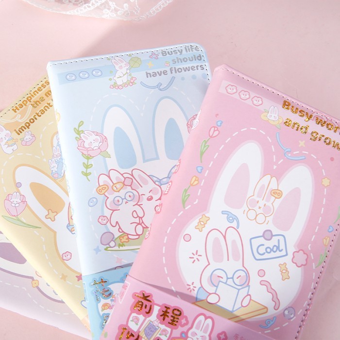 

notebook aestetik cute note book Korea binder catatan buku tulis haria - Yellow