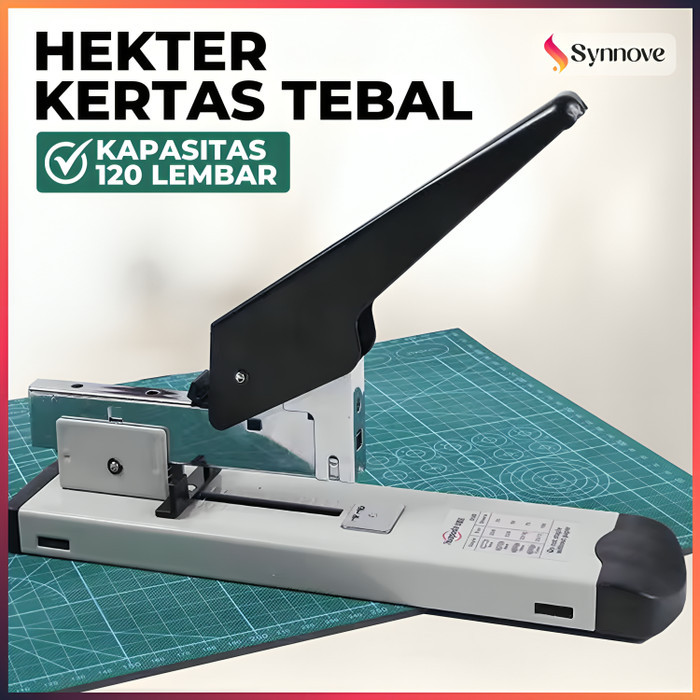 

Staples Besar Kapasitas 120 lembar Stepler Kertas Tebal Staples Jilid Buku Stapler Heavy Duty Hekter Tembak