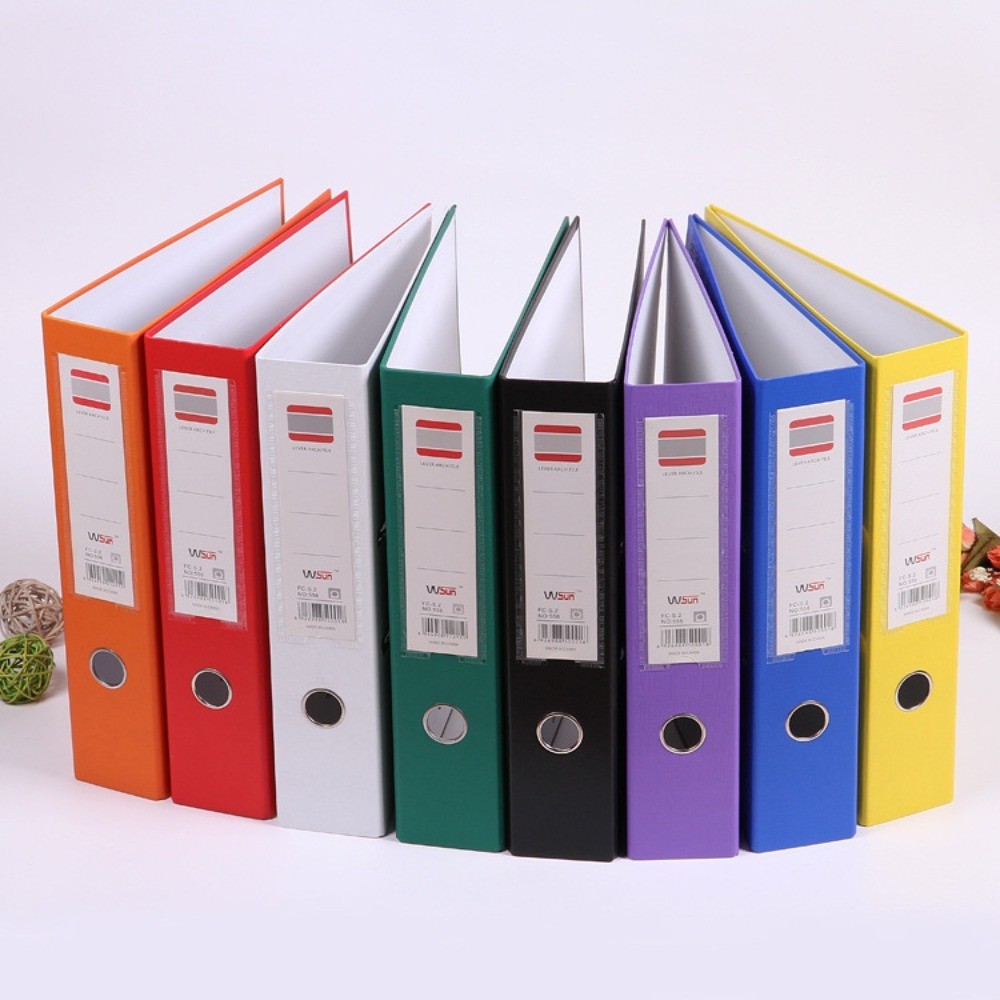 

High Capacity Lever Arch File Portable Folder 2 Ring Two Hole Binder Lever Arch Plastic A4 Binder Folders Office Supplies