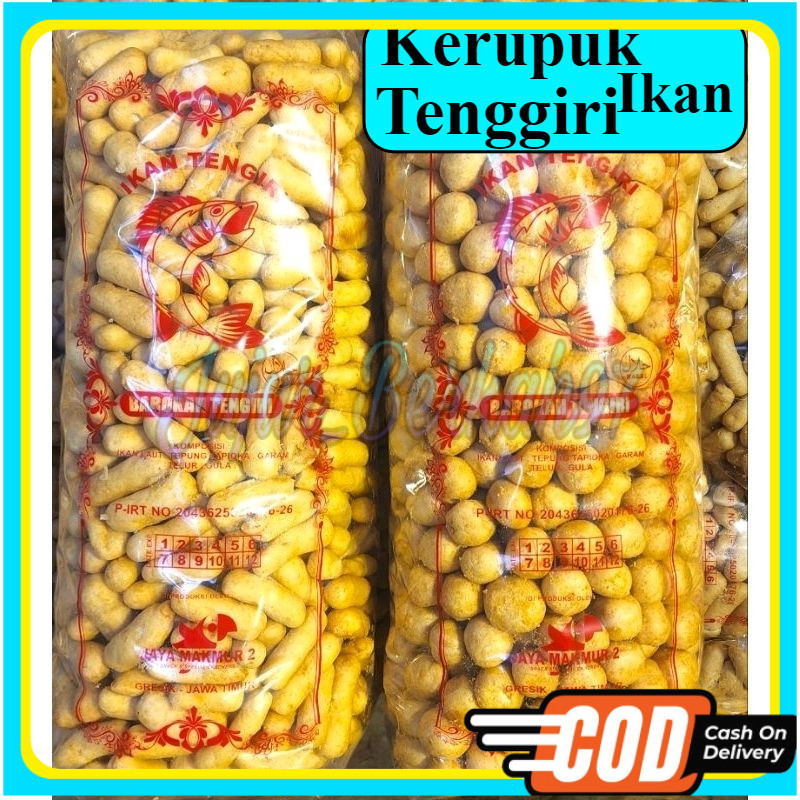 

1kg kerupuk ikan tengiri premium amplang tengiri khas jawa timur