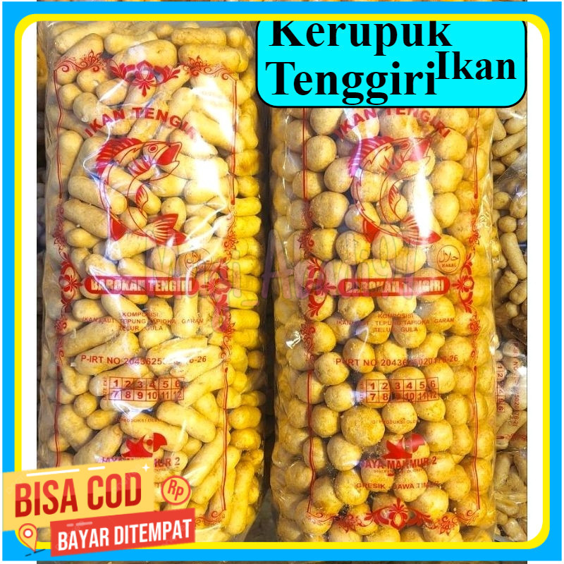 

1kg kerupuk ikan tengiri premium amplang tengiri khas jawa timur